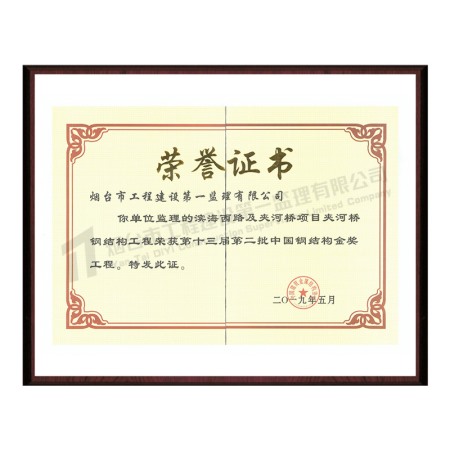 第十三届第二批中国钢结构金奖