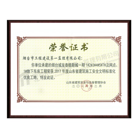 泰颐新城-山东省建筑施工安全文明标准化示范工地-山东省建筑施工安全文明标准化示范工地