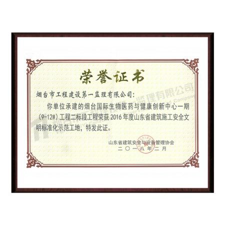 国际生物医药-山东省建筑施工安全文明标准化示范工地