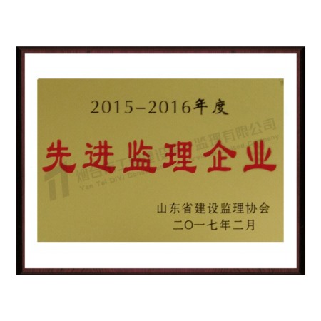 2015-2016先进监理企业