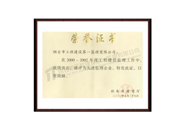2000-2002先进企业