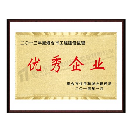 2013年优秀企业